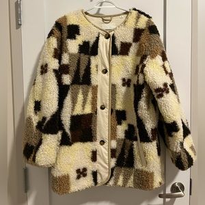 Cozy Geometric Patterned Jacket